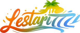 Logo lestari777 berwarna emas